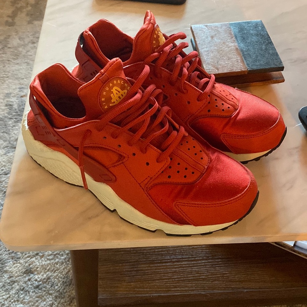 Nike Air Huarache Red Sneakers